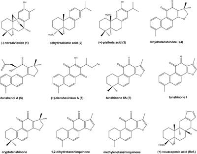 Cytotoxic diterpenoids from Salvia glutinosa and comparison with the tanshinone profile of danshen (Salvia miltiorrhiza)